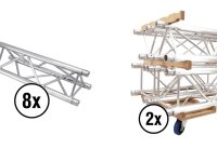 Alutruss Set Trilock 6082-2000 + Truss transport board