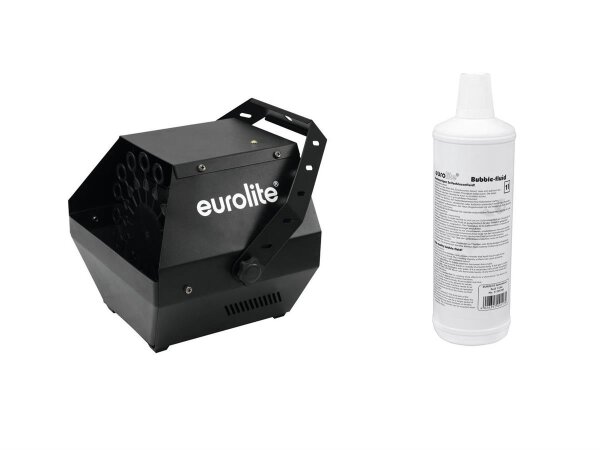 Eurolite Set B-90 Seifenblasenmaschine schwarz + Seifenblasenflu
