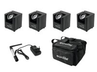 Eurolite Set 4x AKKU UP-1 + SB-4 Soft-Bag + QuickDMX...