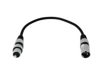 Omnitronic XLR cable 3pin 0.2m bk