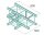 Alutruss Quadlock GL400-T35 3 Wege T-Stück