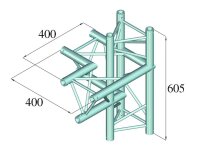 Alutruss Decolock DQ3-PAC44 4-Weg Ecke links