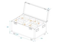 Roadinger Flightcase 4x LED TMH-X1 Moving-Head Beam