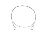 Eurolite Steel Rope (FC) 900x3mm silver without quick link