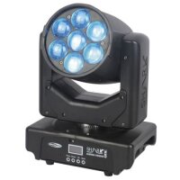 Showtec Shark Zoom Wash One, LED-Moving-Head, Washlight, 7x 10 Watt RGBW-LED