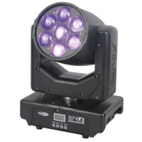 Showtec Shark Zoom Wash One, LED-Moving-Head, Washlight, 7x 10 Watt RGBW-LED