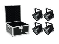 Eurolite Set 4x LED PAR-56 QCL Short sw + EPS Case