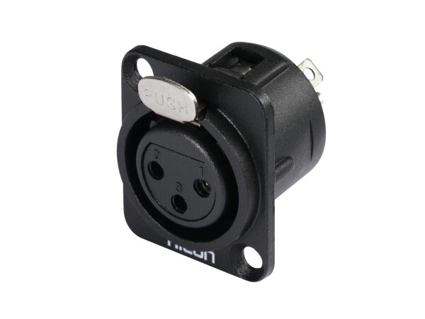 HICON XLR mounting plug 3pin HI-X3DF-M