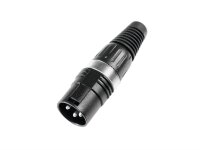 Hicon XLR Stecker 3pol HI-X3CM-BLK