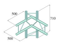 Alutruss Bilock E-GL22 C44-V 4-Way Corner 90°