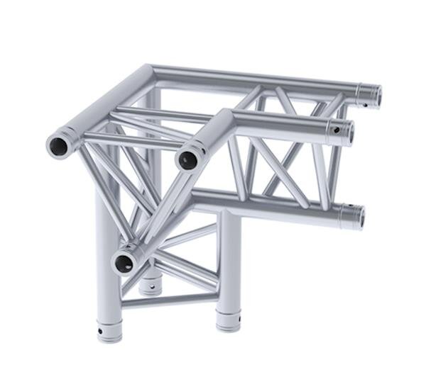 Litecraft Truss LT33 C34, 3-Weg Winkel 90° links, Spitze unten, inkl. Verbindersatz