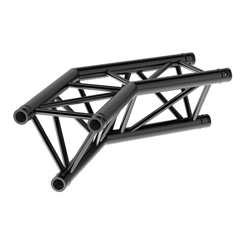 Litecraft Truss LT33B C23, 2-Weg Winkel 135°, in RAL9005 schwarz matt, inkl. Verbindersatz