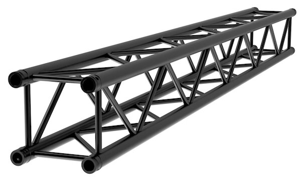 Litecraft Truss LT34B 021, 4-Punkt Traverse 0,21m, in RAL9005 schwarz matt, inkl. Verbindersatz