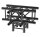 Litecraft Truss LT34B C40L, 4-Weg T-Stück, 710mm, in RAL9005 schwarz matt, inkl. Verbindersatz