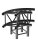 Litecraft Truss LT34B C30R, 3-Weg Winkel 90° rund, in RAL9005 schwarz matt, inkl. Verbindersatz