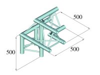 Alutruss Trilock 6082AL-31 3-Weg-Ecke Abgang oben rechts