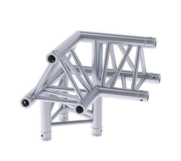 Litecraft Truss LT33P C32, 3-Weg Winkel 90° links, Spitze oben, inkl. Verbindersatz