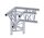 Litecraft Truss LT33P C34, 3-Weg Winkel 90° links, Spitze unten, inkl. Verbindersatz