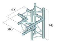 Alutruss Trilock 6082AC-44 4-Weg-Stück Abgang unten...