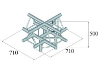 Alutruss Trilock 6082AC-52 5-Weg-Stück Abgang oben