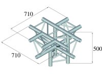 Alutruss Trilock 6082AC-53 5-Way Piece \/