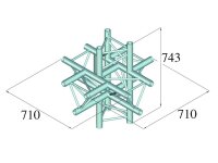 Alutruss Trilock 6082AC-61 6-Way Piece