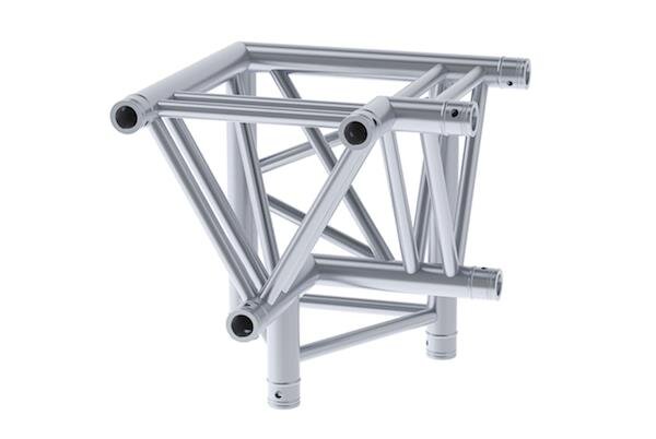 Litecraft Truss LT43 C33, 3-Weg Winkel 90° rechts, Spitze oben, inkl. Verbindersatz