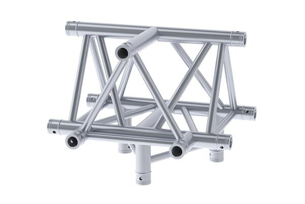 Litecraft Truss LT43 C43, 4-Weg T-Stück, Spitze unten, inkl. Verbindersatz