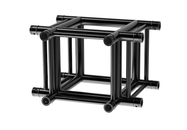 Litecraft Truss LT44B HD3 C35, 3-Weg T-Stück, in RAL9005 schwarz matt, inkl. Verbindersatz