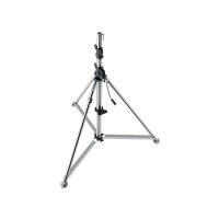 Manfrotto 387XU Kurbelstativ, Super Wind-Up, chrom, Gewicht: 32,5kg, Höhe: 156 - 366cm, Last: 80kg