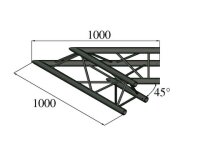 Alutruss Trilock S-PAC 19 2-Way Corner 45° black