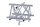 Litecraft Truss LT43P HD3 C52, 5-Weg Winkel, Spitze oben, inkl. Verbindersatz