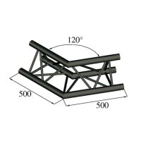 Alutruss Trilock S-PAC 22 2-Way Corner 120°black