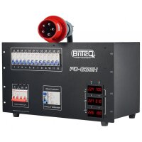 Briteq PD-63SH Stromverteiler, 63A CEE in/out, 12x...