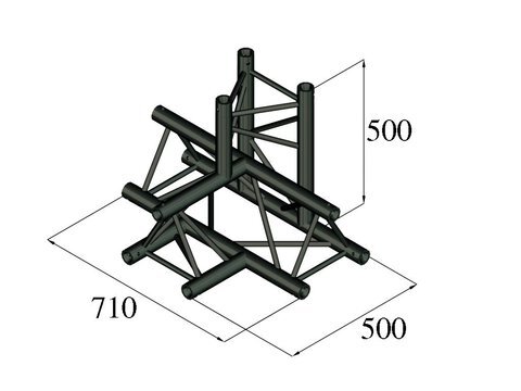 Alutruss Trilock S-PAT-42 4-Way Piece \/