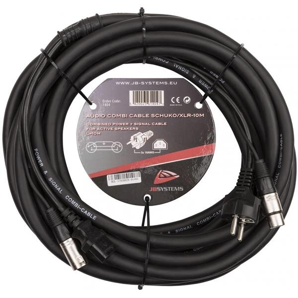 JB Systems Audio Combi Cable SCHUKO/XLR-10M