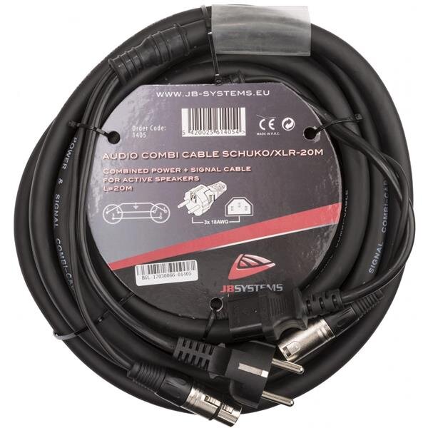 JB Systems Audio Combi Cable SCHUKO/XLR-20M