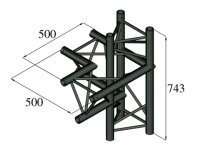 Alutruss Trilock S-PAC-44 4-Weg-Stück Abgang unten...