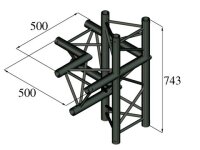 Alutruss Trilock S-PAC-45 4-Weg-Stück Abgang unten...