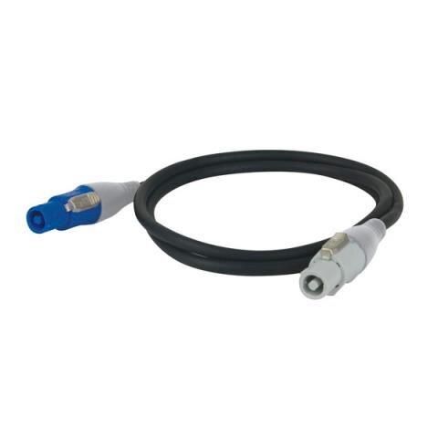 DAP-Audio P-Con Stromkabel, 3x 1,5mm², blau/weiss, 0,75m