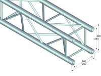 Alutruss Quadlock 6082-290 4-Punkt-Traverse