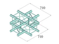 Alutruss Quadlock 6082C-41 4-Wege-Kreuzstück