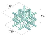 Alutruss Quadlock 6082C-51 5-Way Cross Piece