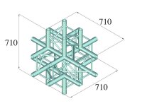 Alutruss Quadlock 6082C-61 6-Way Cross Piece