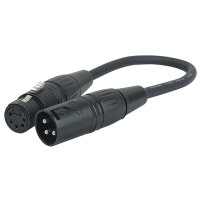 DAP-Audio Kabeladapter, 3pol XLR männlich auf 5pol...