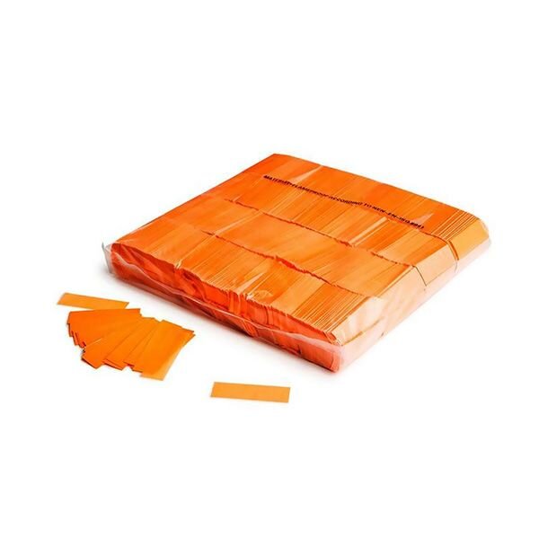 Showgear Slowfall-Konfetti, Fluororange, 1kg, schwer entflammbar, 55 x 17mm