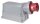 CEE-form 125A 400V 5pol Wandanbaustecker rot, IP67