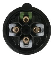 CEE-form 16A 400V 4pol Stecker schwarz, Turbo Twist, IP44
