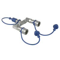 Showtec CO2 3/8 Q-Lock 2-way splitter