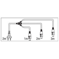 DAP-Audio Schuko auf Neutrik Powercon 3-wege Splitter, 5...